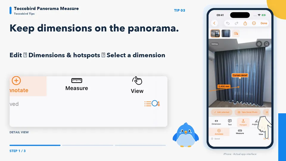 Keep dimensions on the panorama. — tutorial video cover